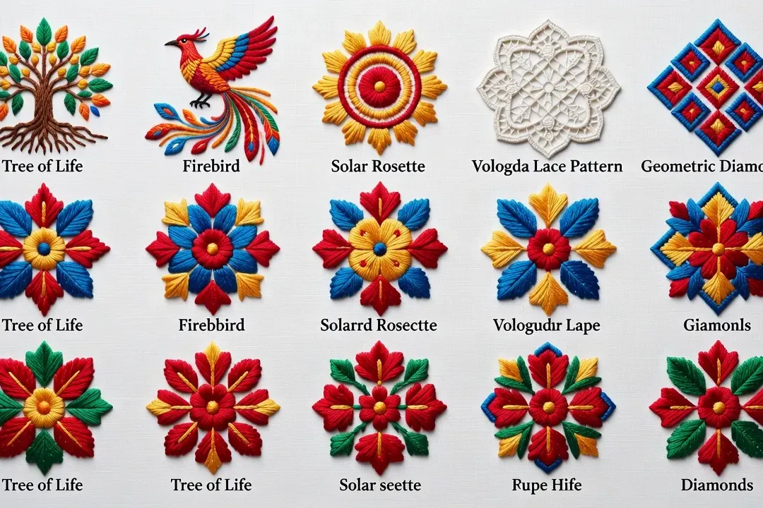 Top 15 motifs de broderie russe : symbolique et couleurs 2026