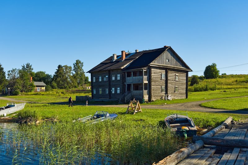 Ile de Kizhi en Carelie, architecture en bois russe classee au patrimoine mondial UNESCO